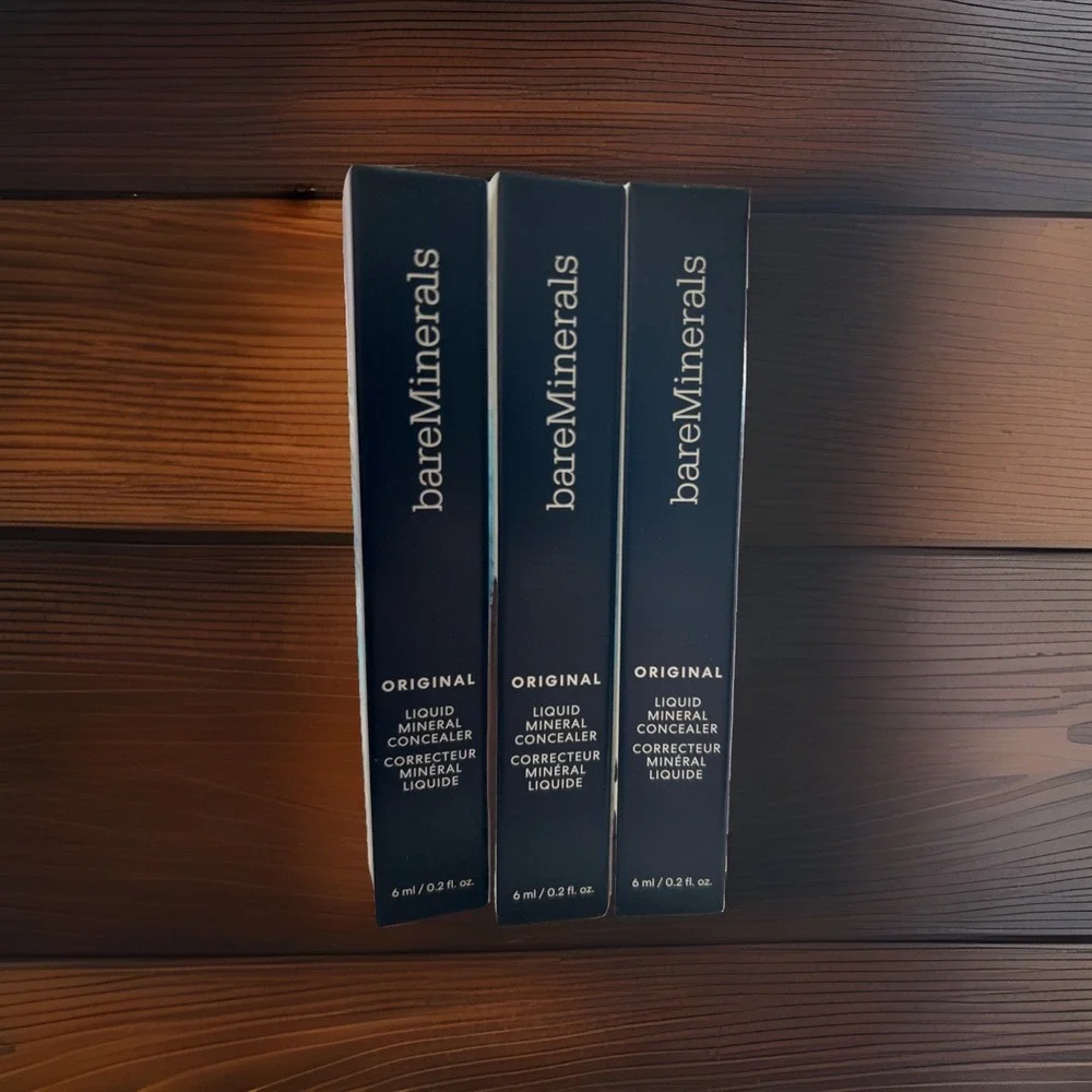 BareMinerals Original Liquid Mineral Concealer ~ Light 2C ~ 0.2 oz. Lot Of Three